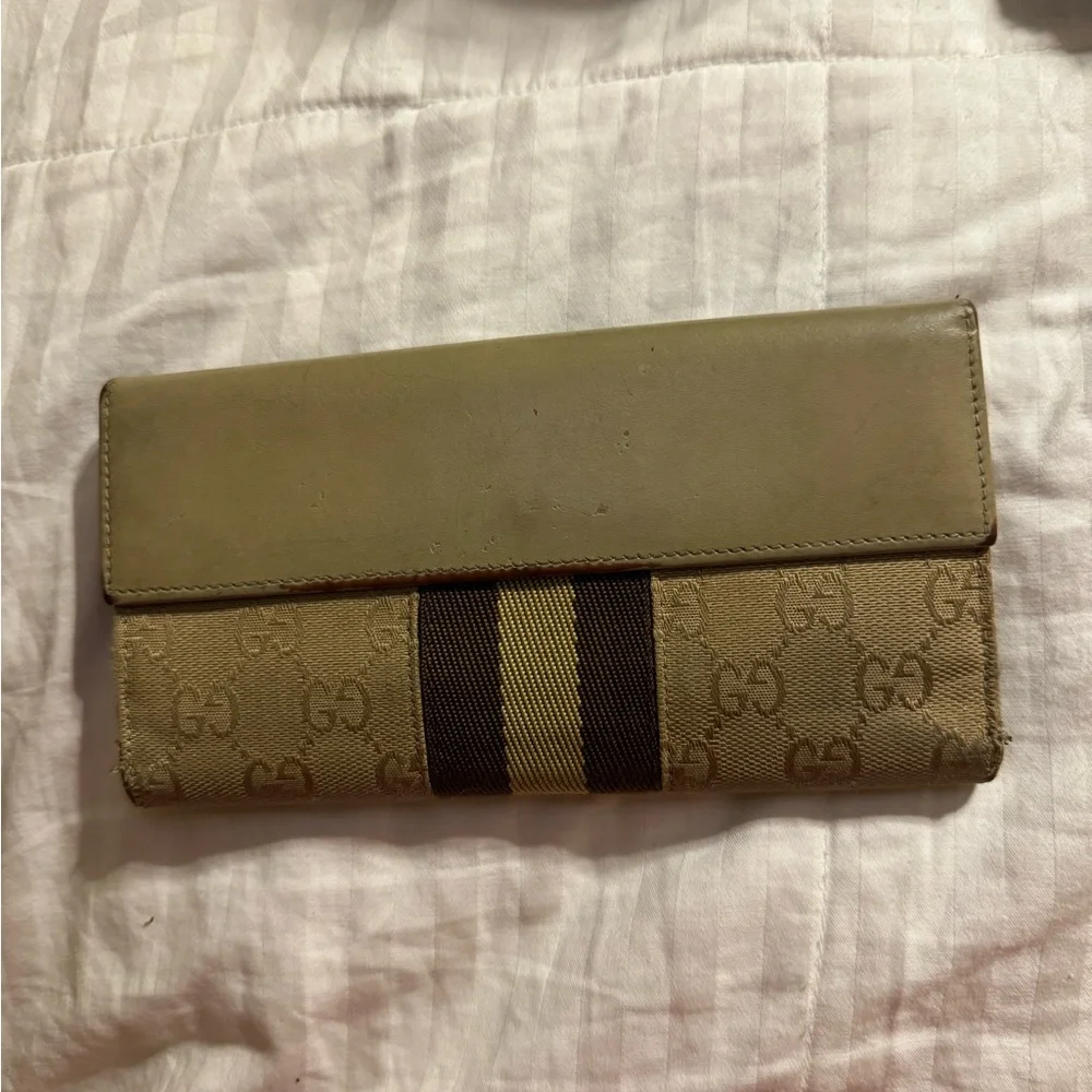Gucci Jackie Beige Long Wallet Pre Loved See Pictures - Picture 5 of 16